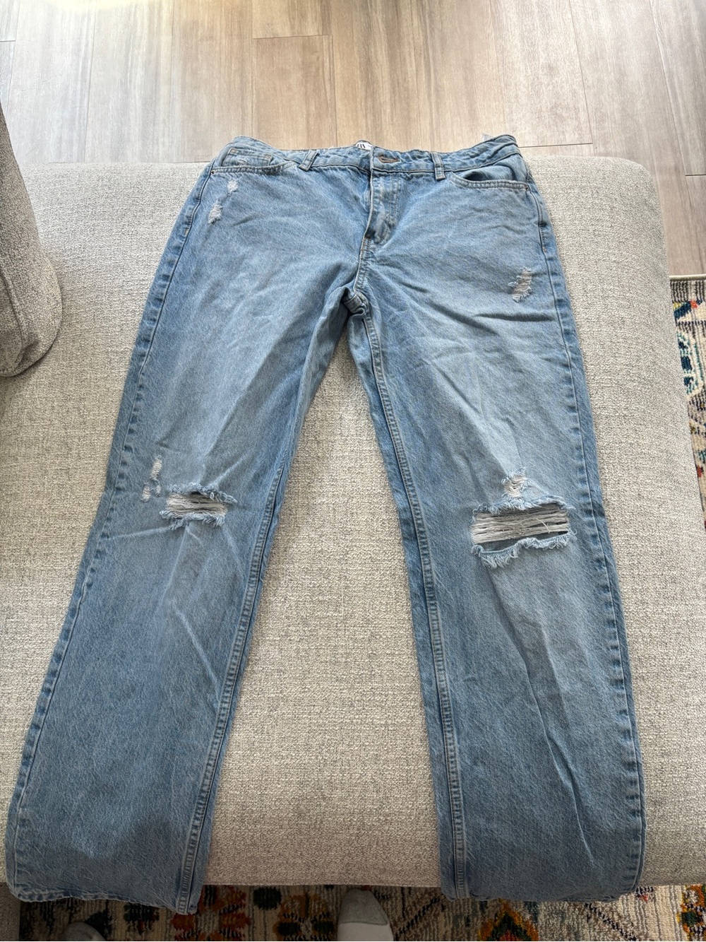 Zara Light Blue Denim Jeans